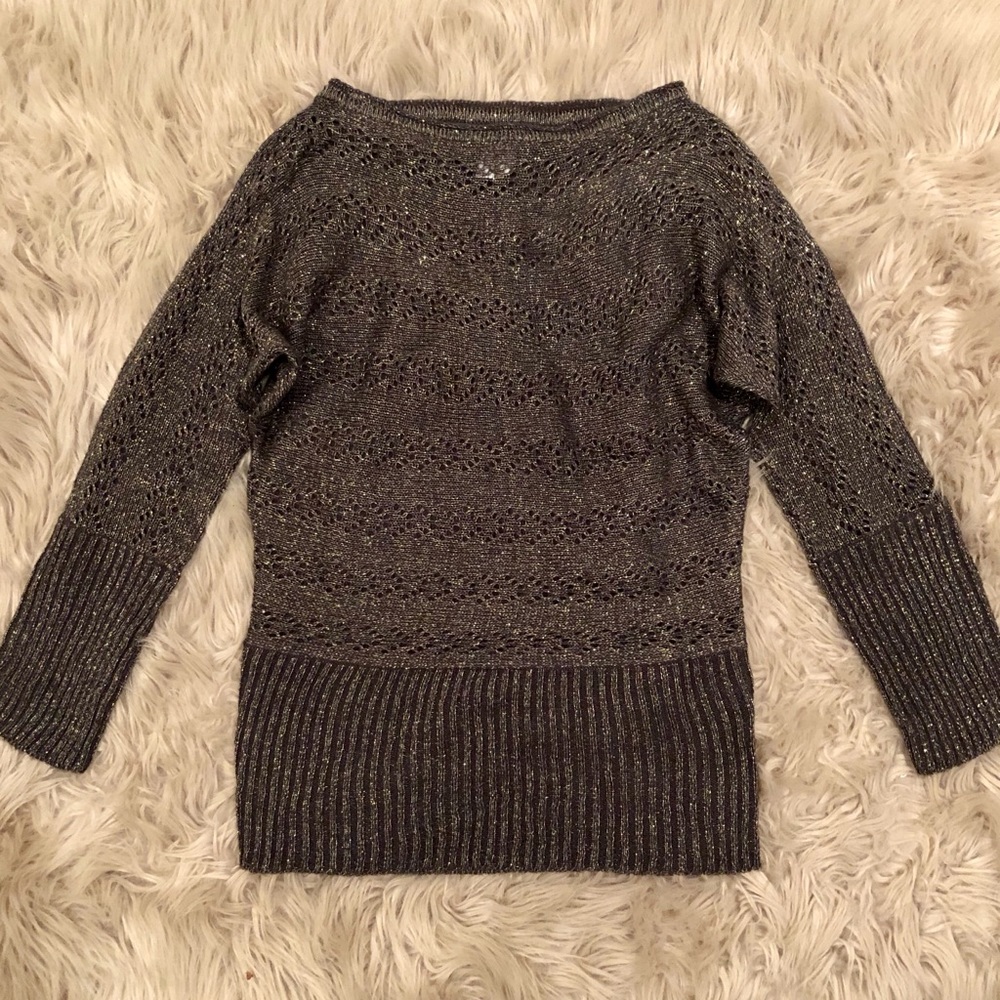Anthropologie Esley Charcoal Sweater Size Small S